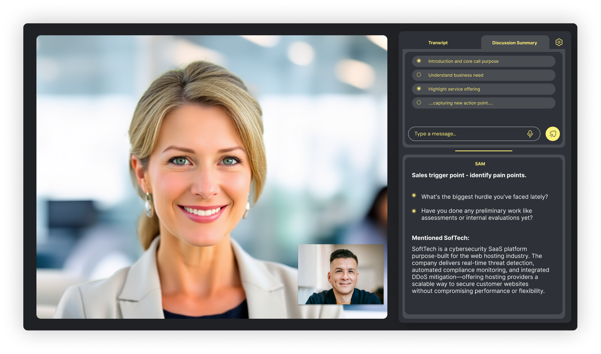 SAMAI_Working screen